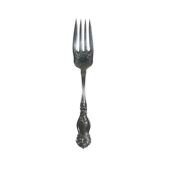Antique 1910 WM Rogers & Son Silverplate Salad Fork Orange Blossom Pattern - Picture 4 of 6
